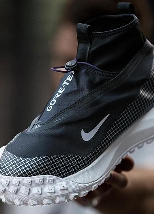 Кроссовки nike acg mountain fly gore-tex black white