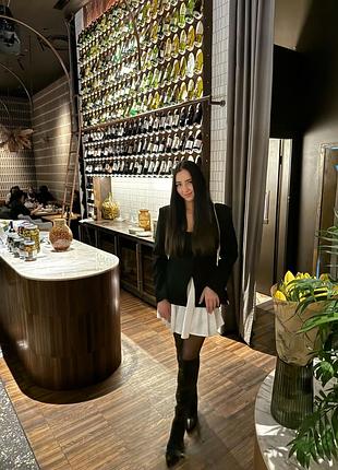 Сукня піджак спідниця жіноча cher17 чорна розмір м