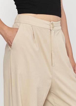 Брюки stradivarius бежеві 4