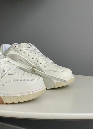 Кроссовки off white for walking white black logo 5