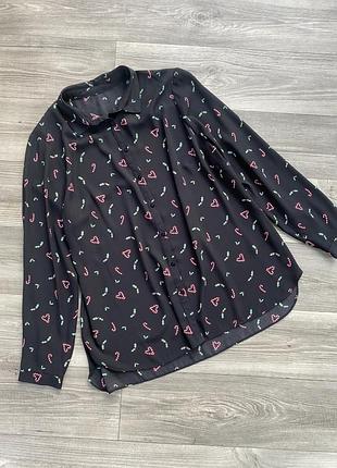 Сорочка з новорічним принтом