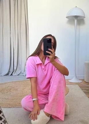 Пижама плюш велюр