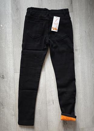 Джинсы скинни узкие теплые зимние