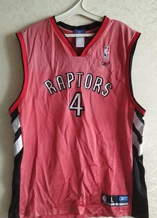 Майка баскетбольна reebok nba toronto raptors chris bosh 14 (l-xl) вінтаж оригінал