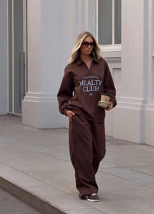 Oversize костюм свободного кроя турецкая трехнить петля