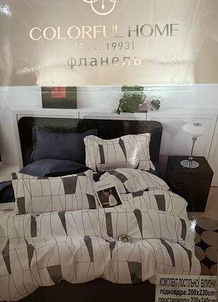 Постільна білизна фланель , євро