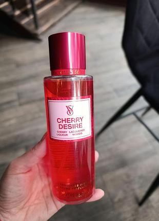 Cherry desire - парфюмированный спрей (мист) для тела victoria’s secret, 250 мл