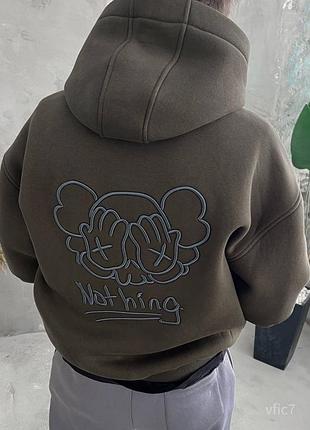 Мужская худи качественная ткань удобна на осень