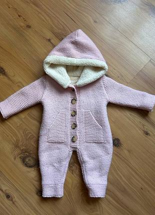 Зимовий вʼязаний комбінезон