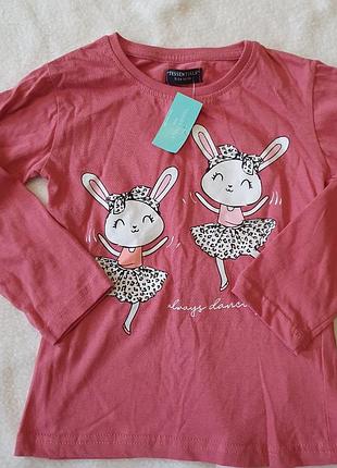 Детский лонгслив новый на девочку с биркой