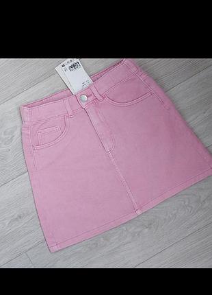 Новая коттоновая юбка, юбка от h&amp;m на девочку 9-10 лет, рост 140 см