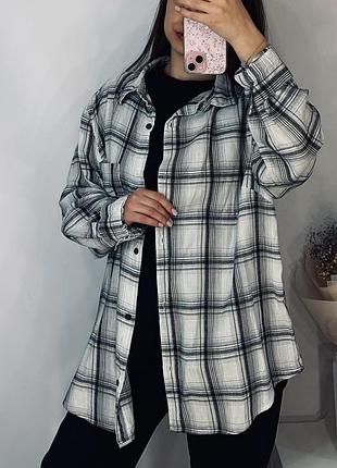 Рубашка в клітинку zara