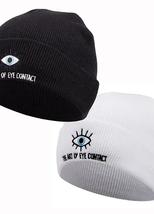 Мужская / женская / унисекс зимняя шапка the art of eye contact