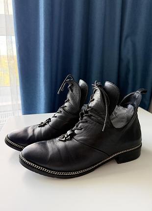 Черевики черевички шкіряні жіночі 39розмір жіночі