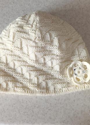 Подвійна шапка, шапочка для дівчинки