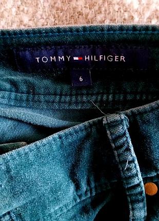 Джинсы изумрудного цвета Tommy hilfiger. размер м. бархатные