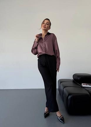 Сорочка капучино шовк