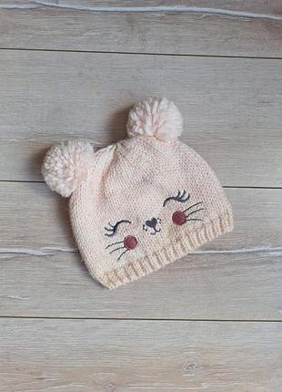 Шапка зимова на дівчинку 3-5 років