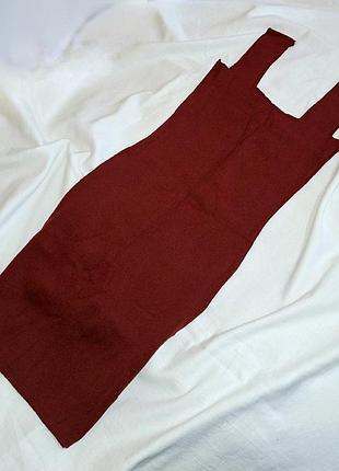 Жіноча сукня (в'язка) колір бордово-коричневий