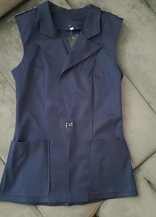 Пиджак темно синий