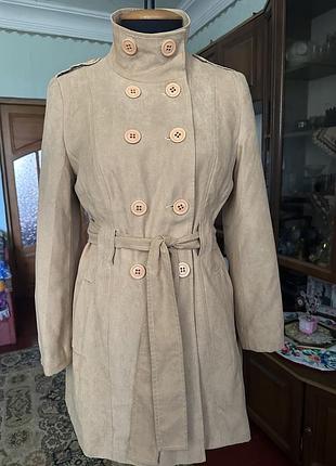 Плащ під замш верблюд