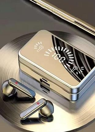 Bluetooth наушники - повербанк =зеркальная беспроводная стерео гарнитура 5,3 с цифровым дисплеем сенсорное управление спортивные игровые наушники bria