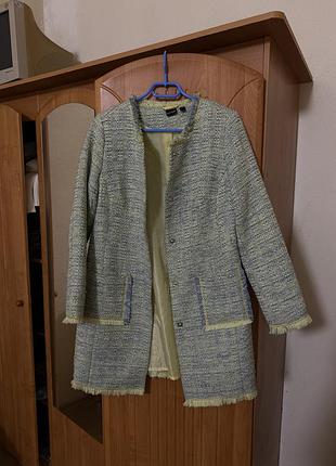 Пальто різнокольорове