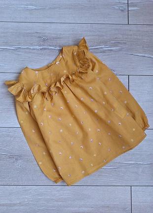 Сорочка блузка на дівчинку 4-5 років h&m