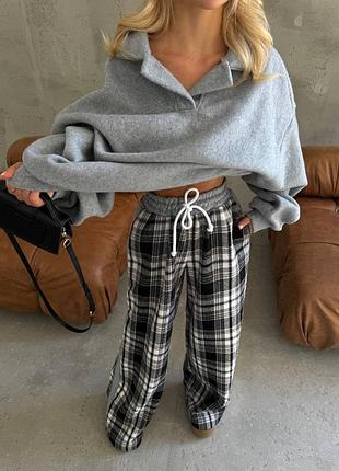 Костюм спортивний фліс фланель сірий жовтий