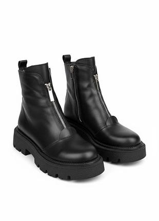 Ботинки зимние кожаные