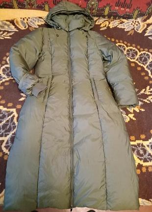 Жіноче пальто пуховик, максі, cerruti jeans, snow image, р. м