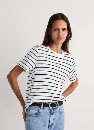 Футболка reserved из мерсеризованного хлопка, р. s