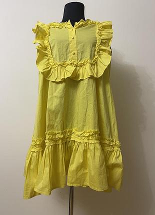 Жіноча коротка сукня жовтого кольору imperial xs/ s