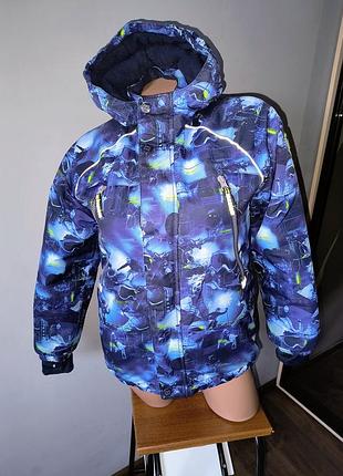 Куртка лыжня теплая мальчишку