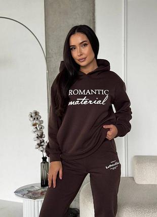 Женский теплый спортивный костюм утепленный на флисе зимний зима