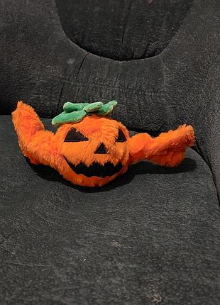 Игрушка, фигурка для декора, тыква на хелоуин.