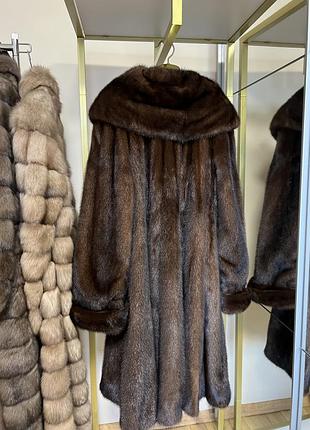 Шуба манто норка   xl
