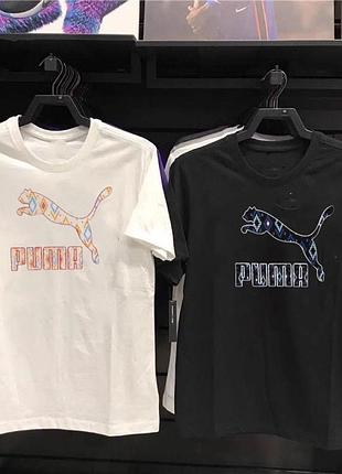 Футболка puma біла та чорна в наявності