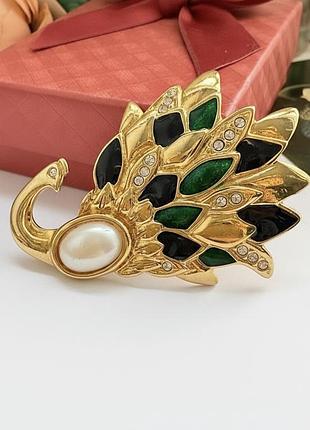 Брошка «павич» вінтаж