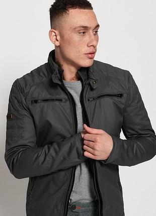 Superdry carbon gray biker jacket, сіра байкерська карбонова куртка супердрай