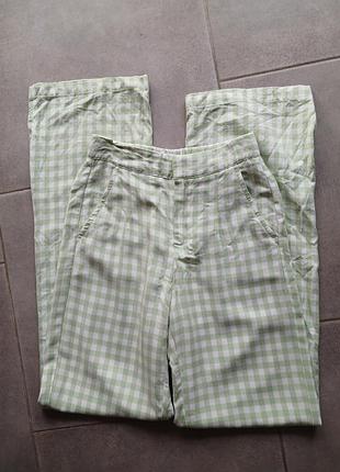 Милі штани з льоном з розрізами