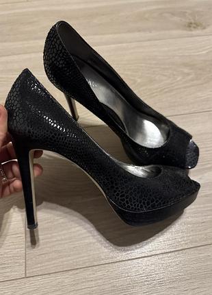 Шкіряні босоніжки лодочк calvin klein