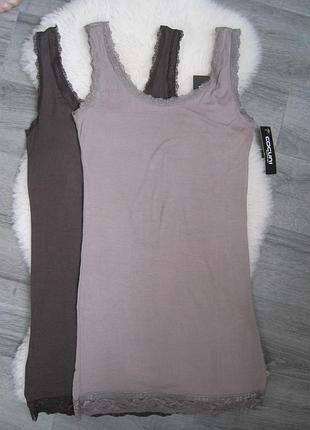 Рубашка ночная на широких бретельках с кружевом