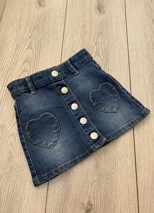 Джинсова спідниця 2-3 роки