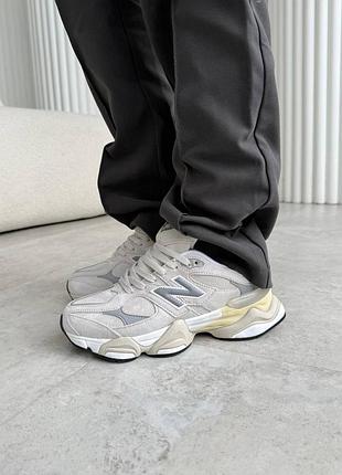New balance 9060 beige хутро