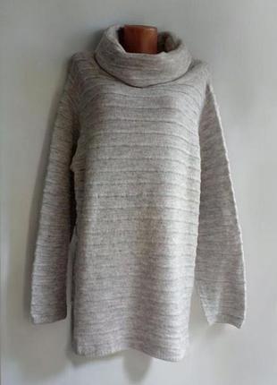 Свитер туника вязанная батал