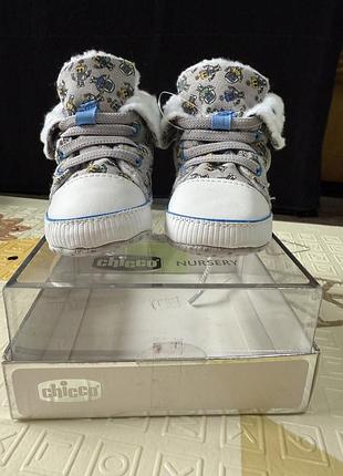 Дитячі теплі пінетки chicco. розмір 17