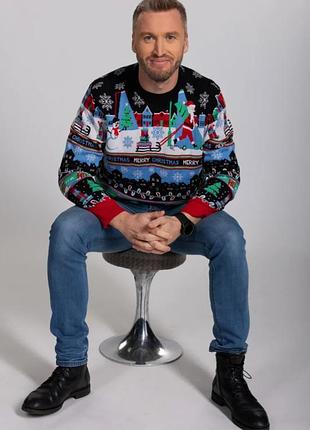 Новогодний рождественский свитер свитер