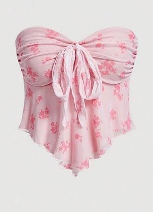 Кроп топ рожевий
