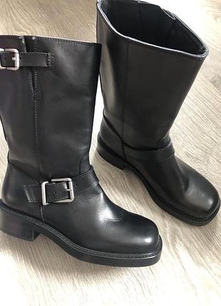 Ботинки кожа